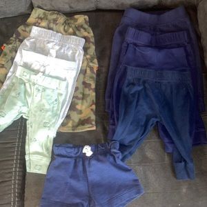8 baby Pants and 1 pair of shorts